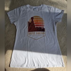 Womens Port Company Bryce Canyon National Park White T-Shirt Size Small